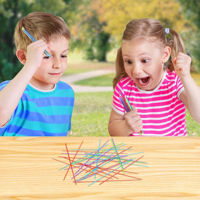 Gamie Plastic Pick-Up Sticks - Pack of 12 Sets (372 Sticks Total), Each Set with 31 Sticks & Instructions, Classic Pickup Sticks Game for Kids, Party Favors & Carnival Prizes - Image 4